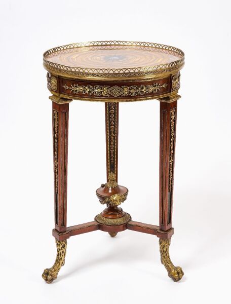 Gueridon Brass-Mounted Occasional Table