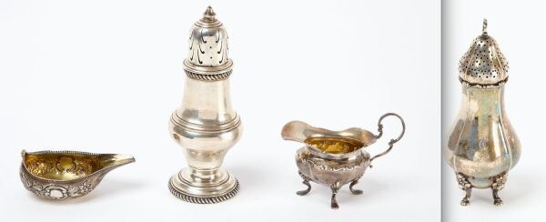 Four Pieces of English Silver
