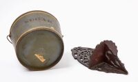Small Folk Bird Shelf, Sugar Bucket, and Apple Basket with Related Photograph - 8