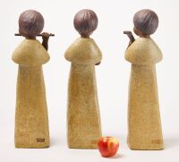 Three Large Contemporary Pottery Child Musicians - 2