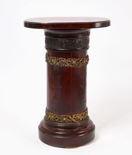Ormolu-Mounted Eastlake Sculpture Pedestal