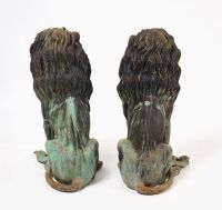 Pair of Bronze Lions - 3