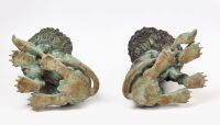 Pair of Bronze Lions - 4