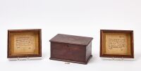 Two Enfield Shaker Diary Notes and a Small Document Box
