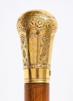 15K Gold Presentation Walking Stick for House of Rep. Samuel H. Buskirk - 2