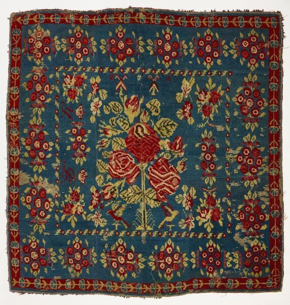Bed Rug with Roses
