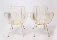 Four Outdoor Sculptura Dining Chairs - 2