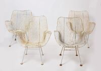 Four Outdoor Sculptura Lounge Chairs