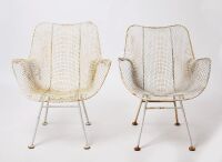 Four Outdoor Sculptura Lounge Chairs - 2