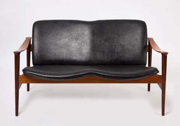 Fredrik Kayser Model 711 Rosewood Loveseat