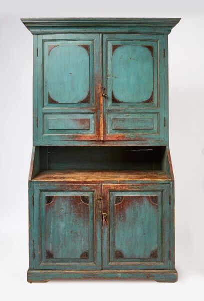Stepback Cupboard in Blue Paint