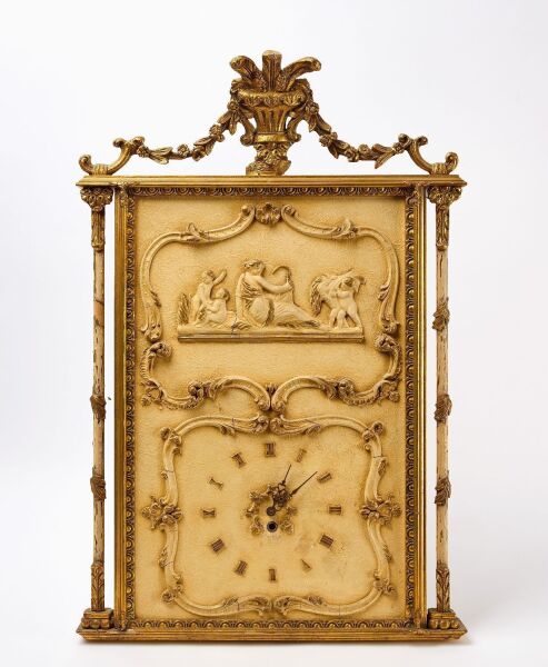 French Mantel Clock with Gilded Frame