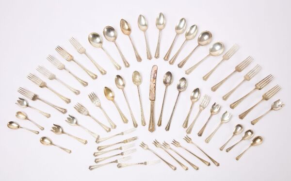 Partial Set of Alvin Sterling Silver Flatware