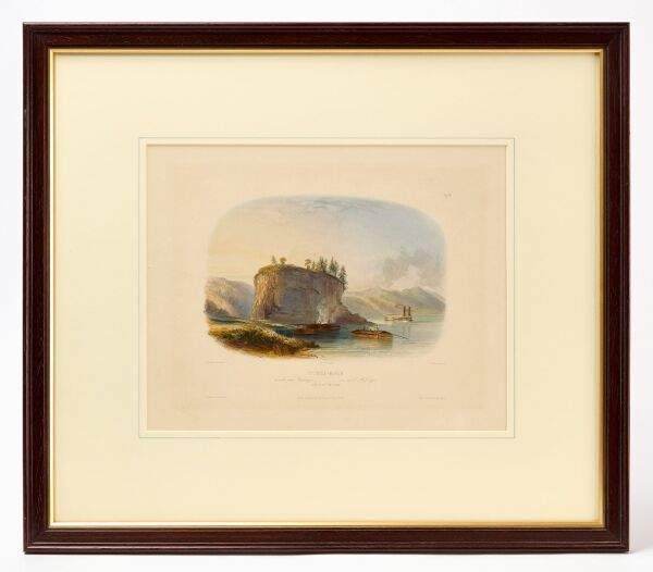 Karl Bodmer - Tower-Rock, View on the Mississippi