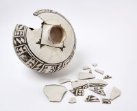 Anasazi Snowflake Black-on-White Storage Jar
