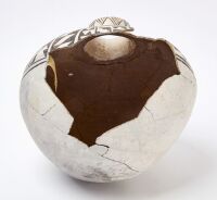 Anasazi Snowflake Black-on-White Storage Jar - 2