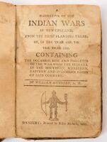 Rare 1803 Danbury CT Edition Of Hubbard's Indian Wars In New England