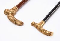Two Gold-Filled Walking Sticks - 2