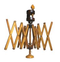 Shaker Burl Wood Tiered Spool Holder and Yarn Winder - 2