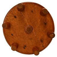 Shaker Burl Wood Tiered Spool Holder and Yarn Winder - 4
