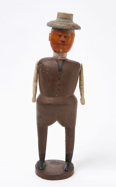 Folk Art Figure of a Man with Hat