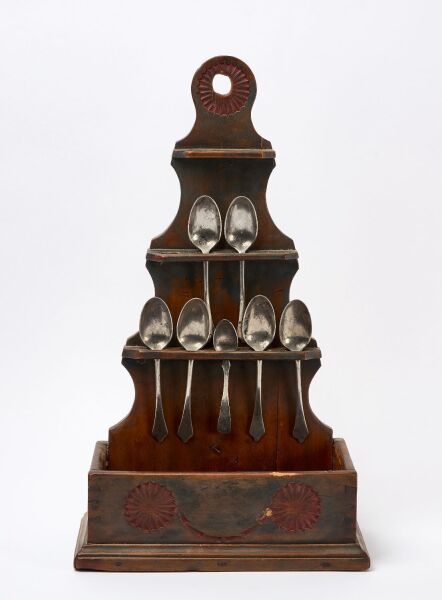 Three-Tiered Painted Spoon Rack