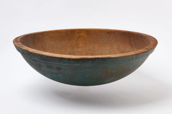 Bowl With Blue Paint