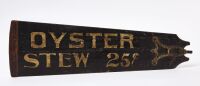 Oyster Stew Fan Blade Trade Sign