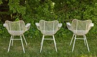 Three Outdoor Sculptura Dining Chairs - 3