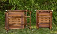 Ficks Reed Mid-Century Bamboo Armchair and Ottoman - 4