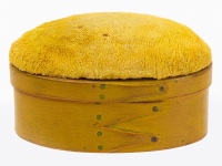 Miniature Shaker Box in Chrome Yellow with Pin Cushion Top - 2