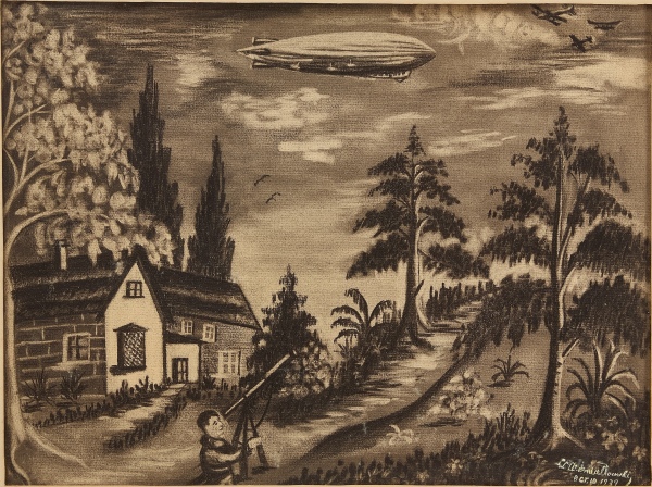 Ludwik Adam Smialkowski - Airship, 1939