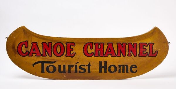 Canoe Channel Tourist Home Trade Sign