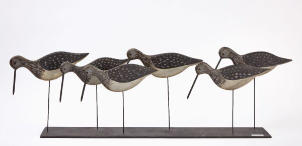 Rig of Six Greater Yellowlegs Flattie Shorebirds