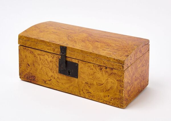 Paint-Decorated Dome Top Box