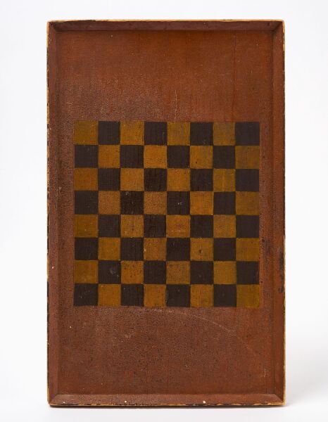 Checkerboard in Yellow and Black Paint