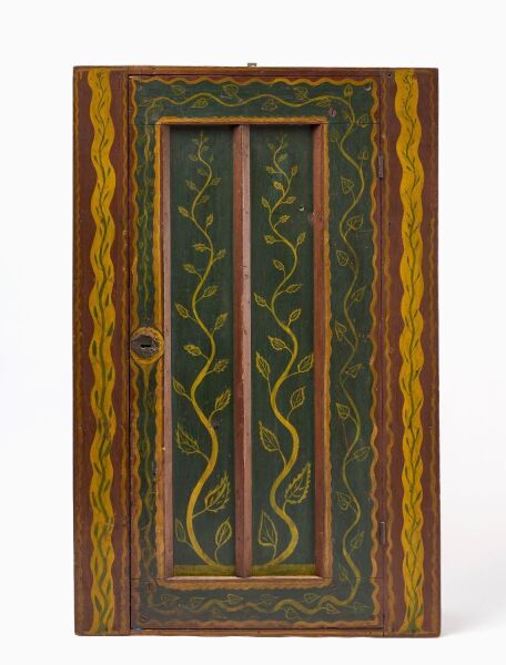 Important Paint-Decorated Hanging Cupboard
