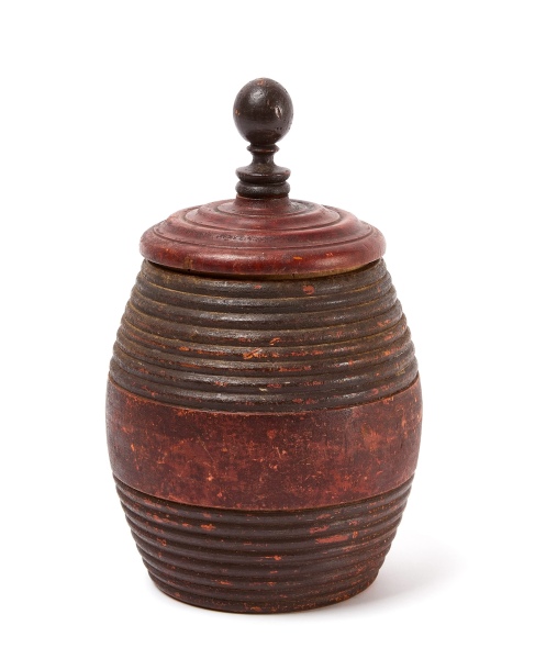Painted Treen Keg