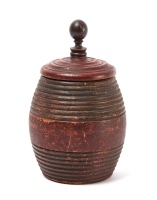 Painted Treen Keg - 2
