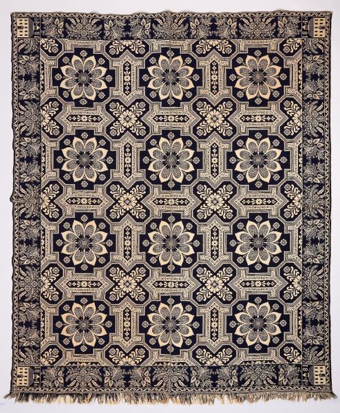 1846 Blue and White Coverlet