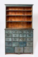 Painted Step-Back Apothecary Cupboard