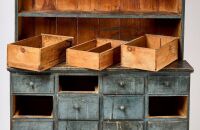 Painted Step-Back Apothecary Cupboard - 2