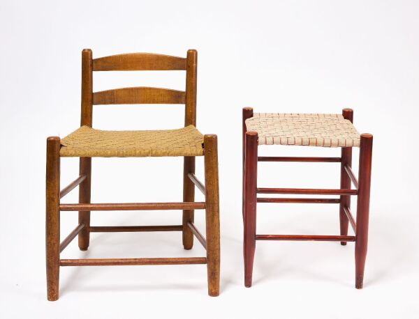 Shaker Low Back Tilter Chair and Stool
