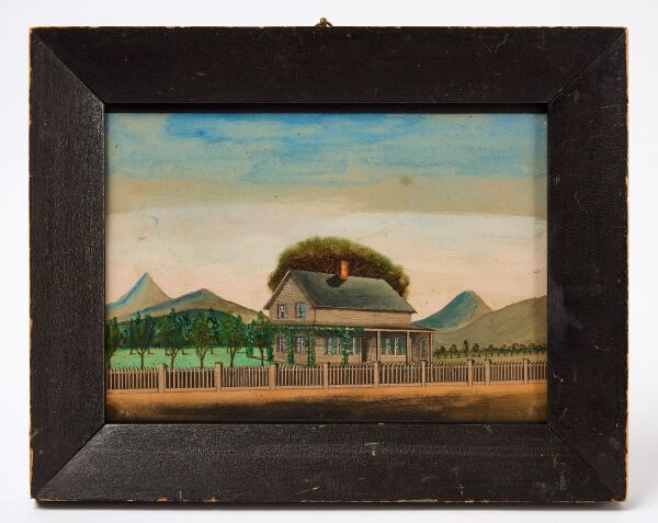 Folk California Vineyard Watercolor