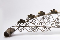 Large Tin Table Candleabra - 2