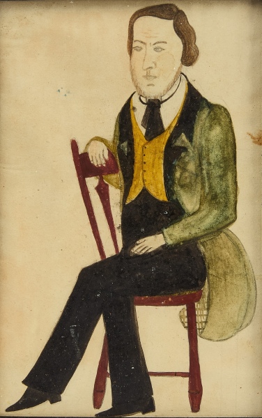 Jane Anthony Davis - Portrait of Man in a Windsor Chair