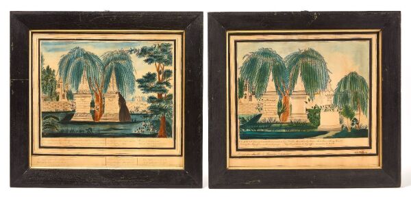 Pair of Memorial Watercolors