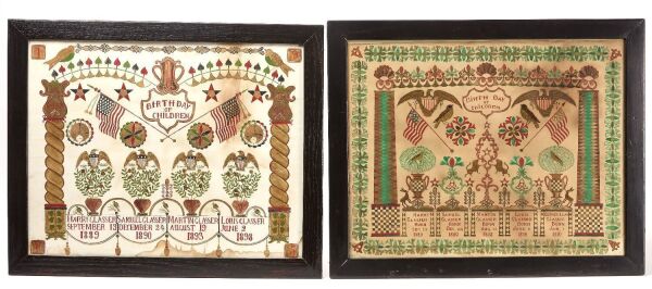 Pair of Glasser Family Birth Records
