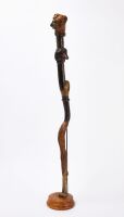 Frank Finney Folk Art Dog Walking Stick