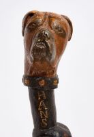 Frank Finney Folk Art Dog Walking Stick - 2